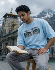 God Is A Designer | Premium Oversized T-Shirt for Graphic Designers
