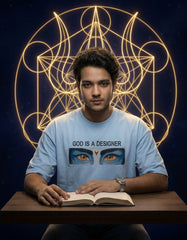 God Is A Designer | Premium Oversized T-Shirt for Graphic Designers