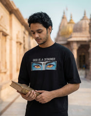 God Is A Designer | Premium Oversized T-Shirt for Graphic Designers